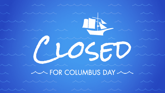 Branch Closure - Columbus Day