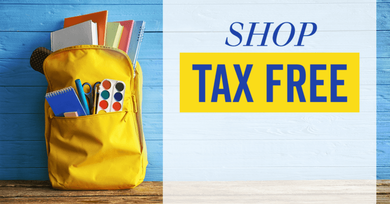 Tax Free Shopping (version 1) – Back-to-School