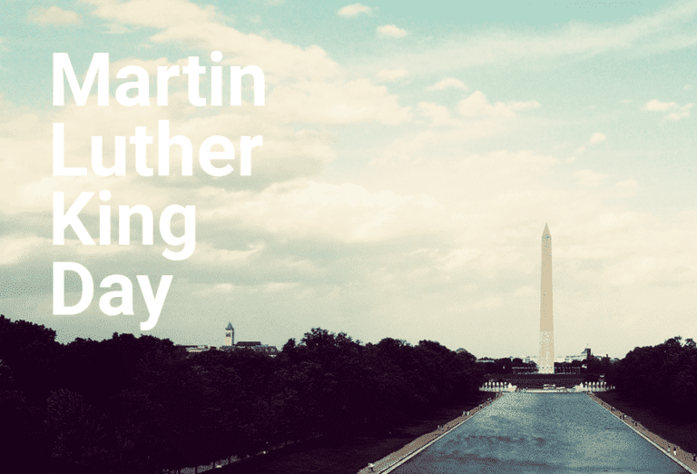 MLK Day Postcard Template - Washington Monument