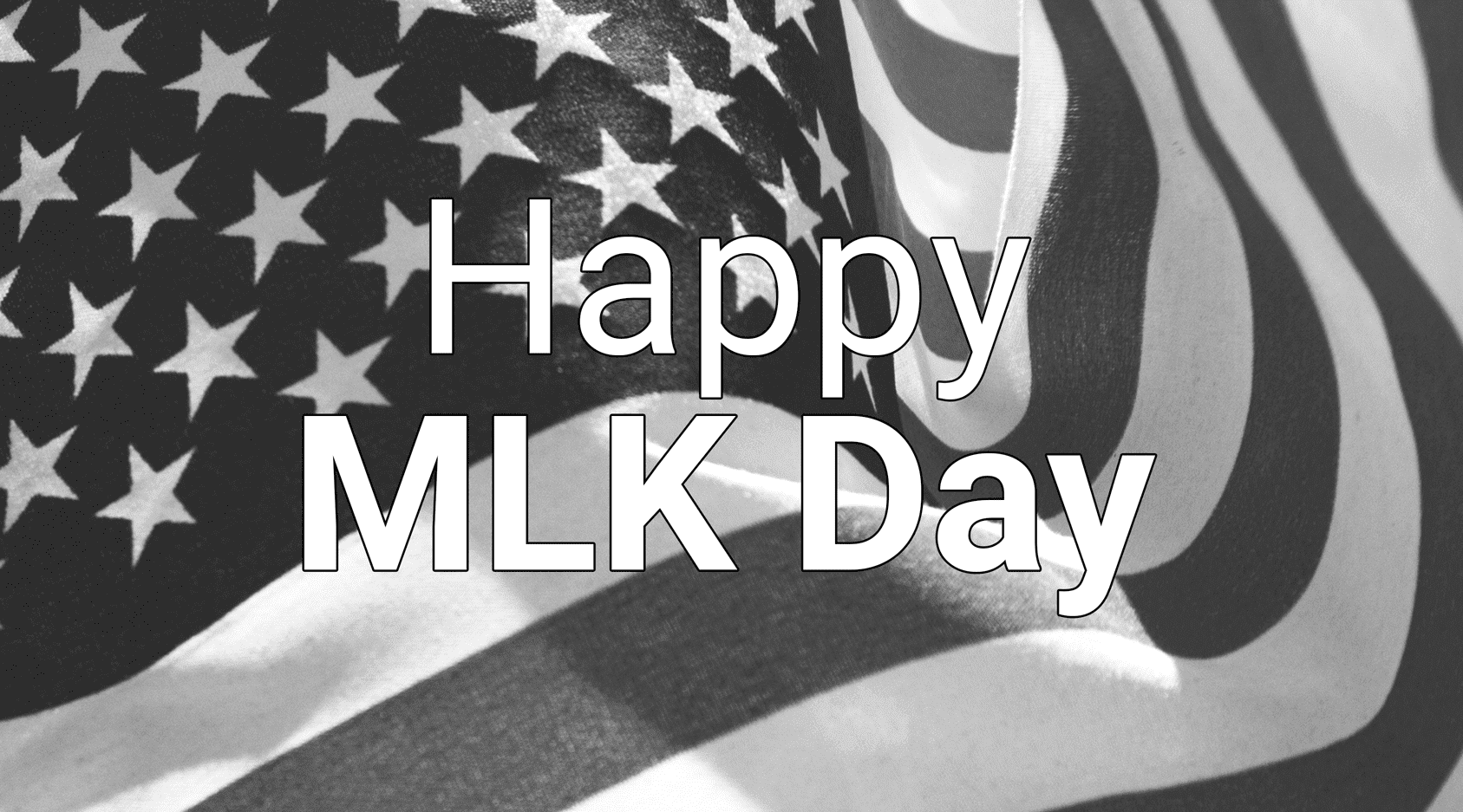 MLK Day Postcard Template Flag Onovative