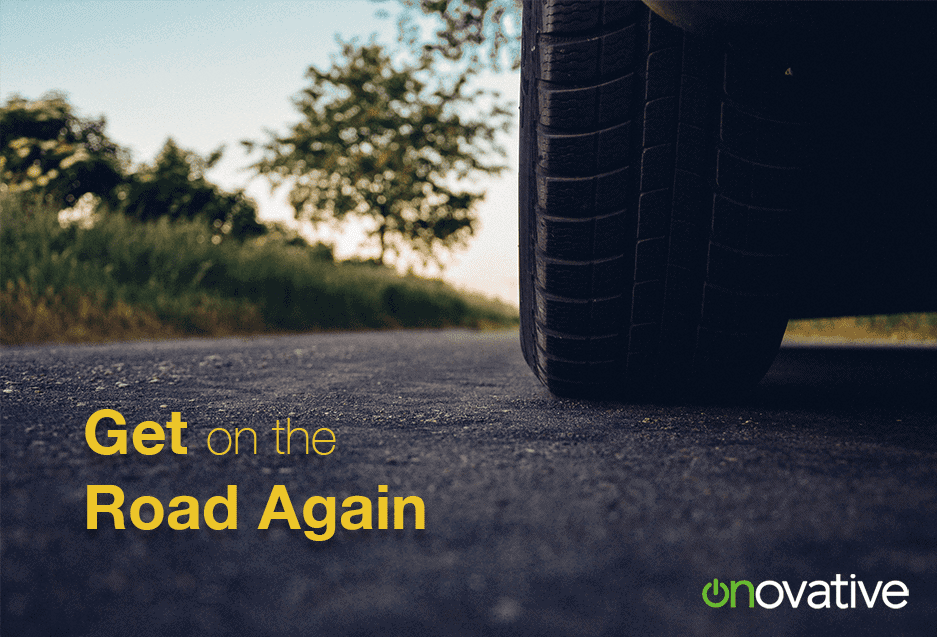 Auto Loan Postcard - Get on the Road Again