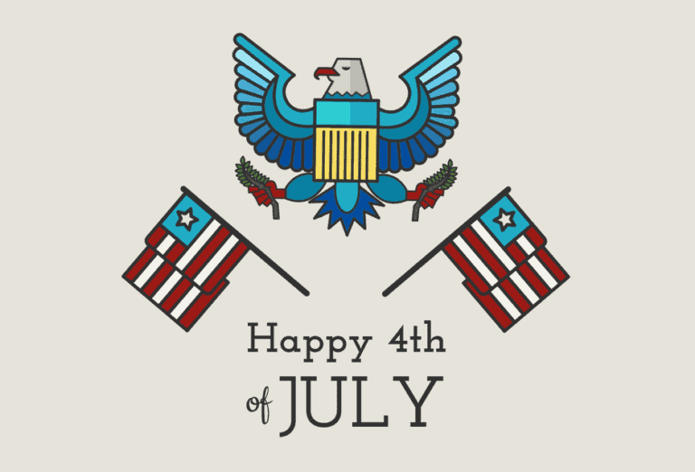 Independence Day Postcard Template - Eagle 2