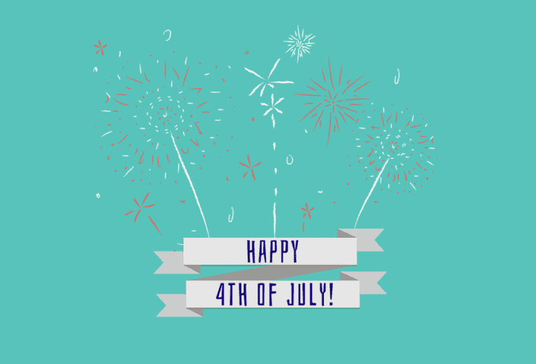 Independence Day Postcard Template - Fireworks