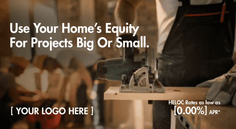 HELOC Postcard – Projects Big or Small