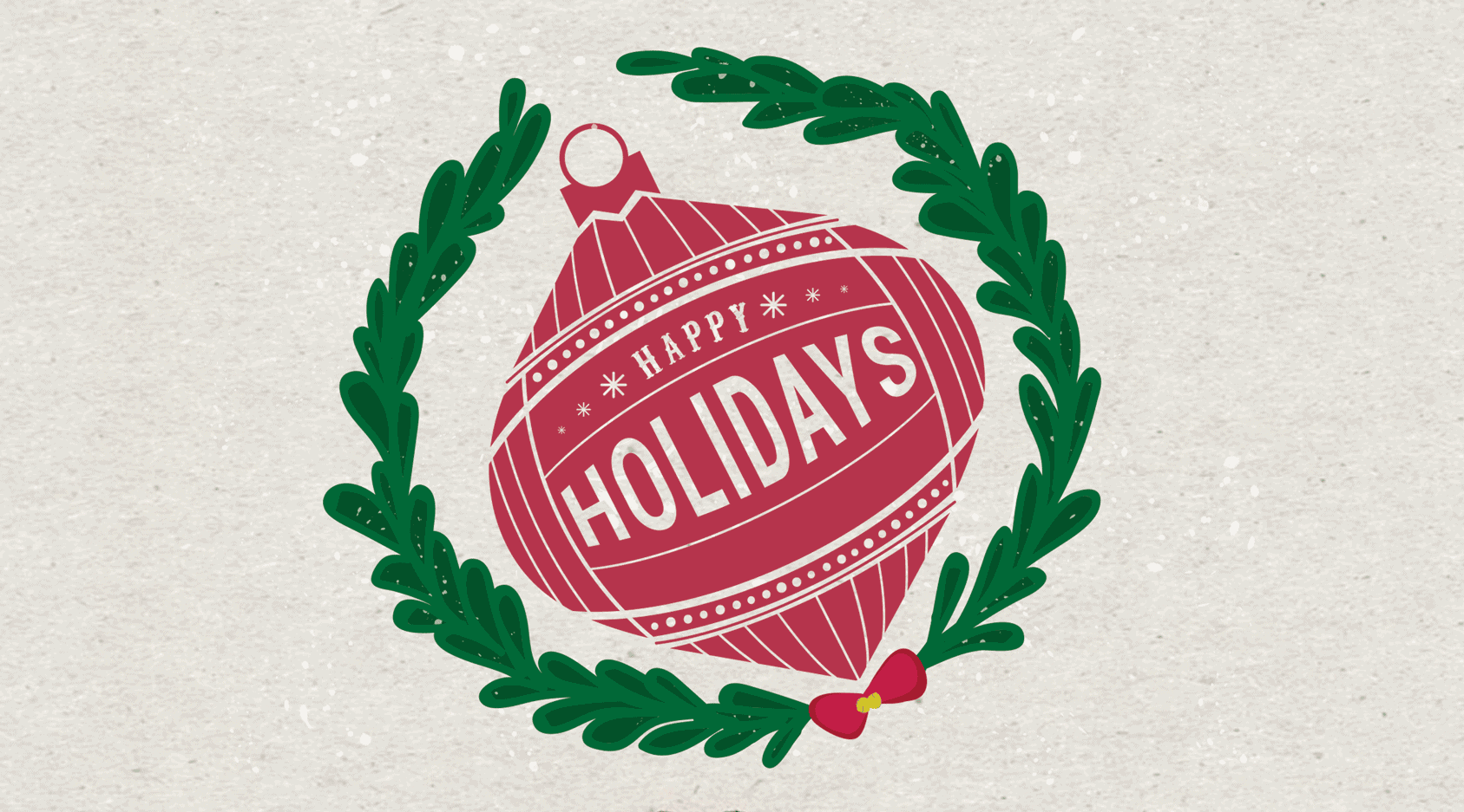 Holiday Postcard Template - Ornament 1