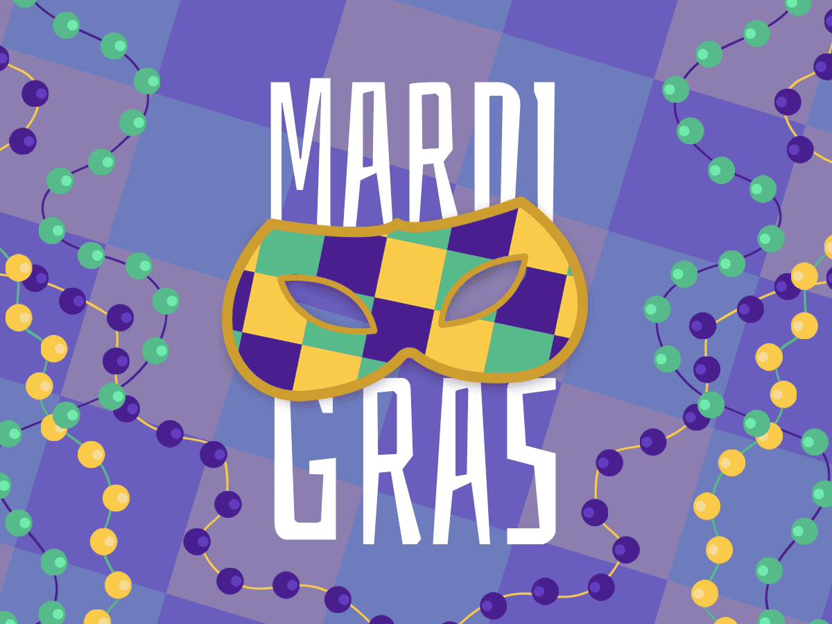 Mask - Mardi Gras Design