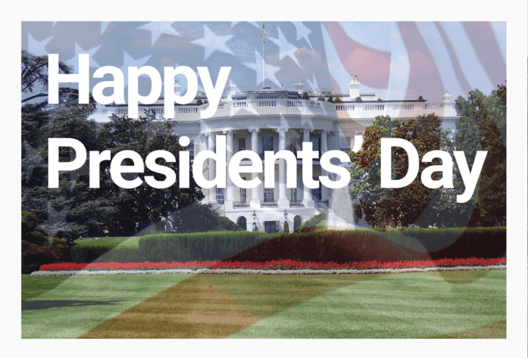 Presidents' Day Postcard - White House