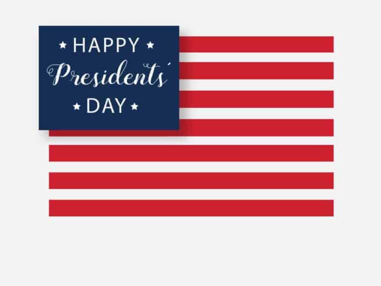 American Flag - Presidents' Day Design