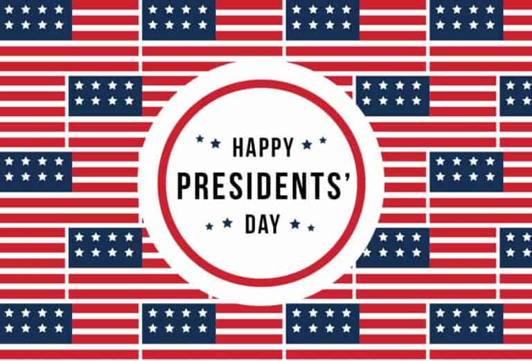 Presidents' Day Postcard - Red, White, and Blue