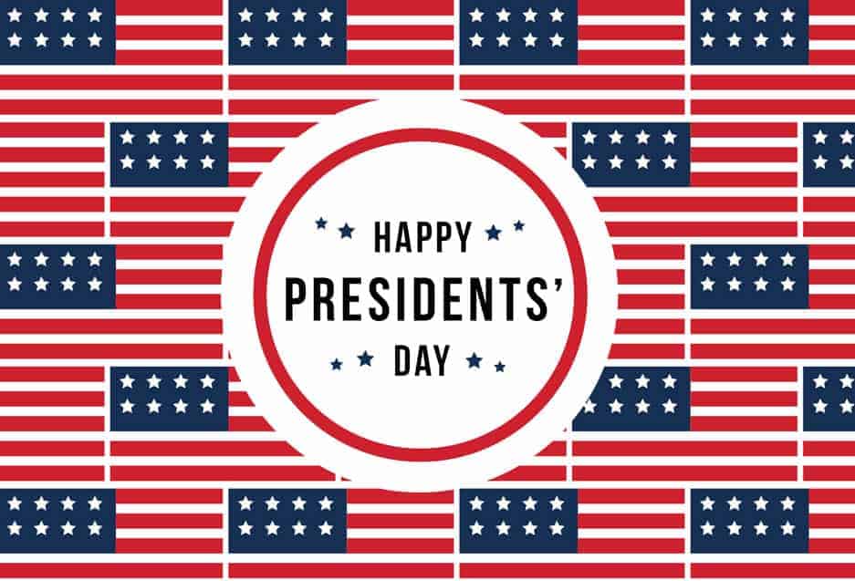 Presidents' Day Postcard - Red, White, and Blue