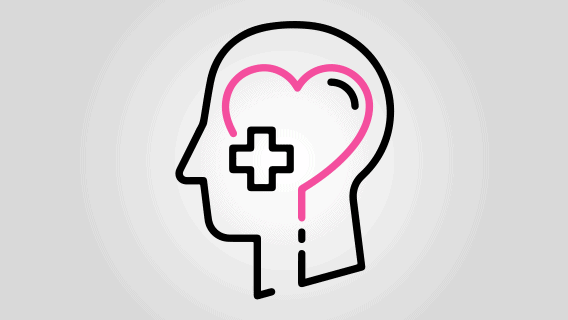 Pink Heart - Mental Health Awareness Month